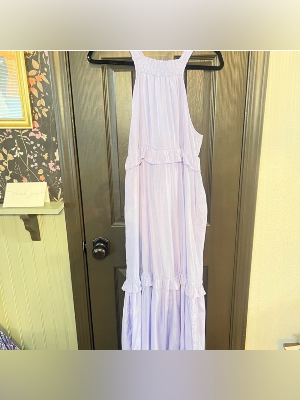 Lilac Ruffled Maxi Dress - Picture 3 of 4